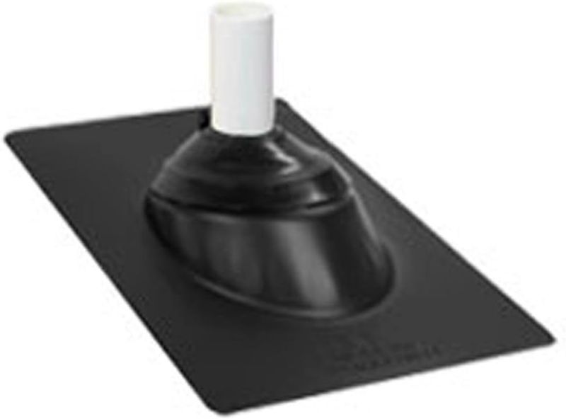 Photo 1 of **MISSING INSERT**
Ips 81857 Multi-Size 3-n-1 Galvanized Steel Base Roof Flashing, Black, 12" X 16"