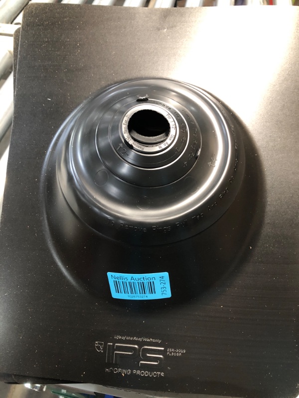Photo 1 of **MISSING INSERT**
Ips 81857 Multi-Size 3-n-1 Galvanized Steel Base Roof Flashing, Black, 12" X 16"