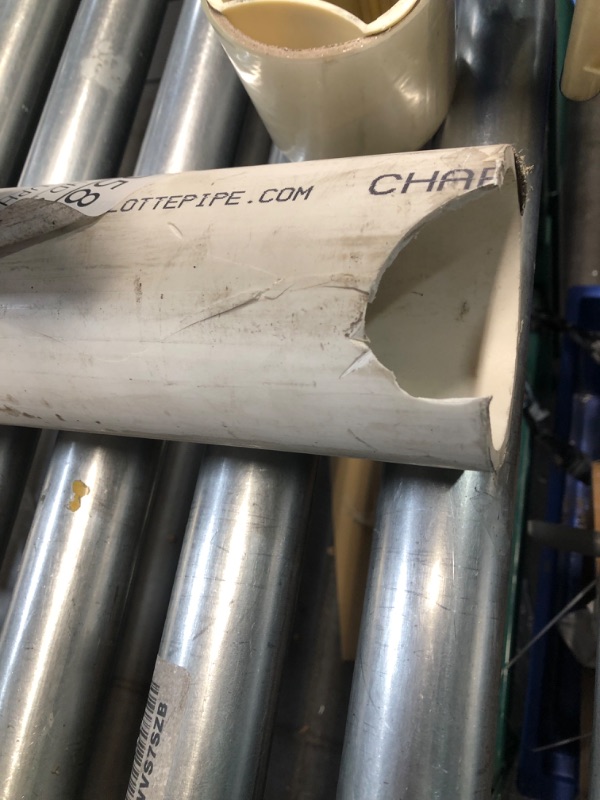 Photo 4 of (used)(damaged)(see all images)3 in. x 10 ft. PVC Schedule 40 Foam-Core DWV Pipe