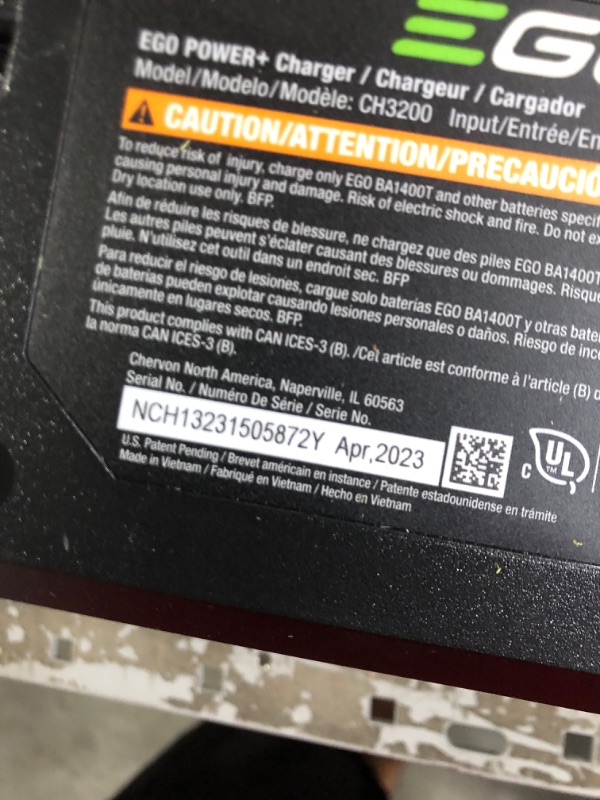 Photo 3 of (missing battery)(used) EGO Power+ LB7654 765 CFM Variable-Speed 56-Volt Lithium-ion Cordless Leaf Blower 