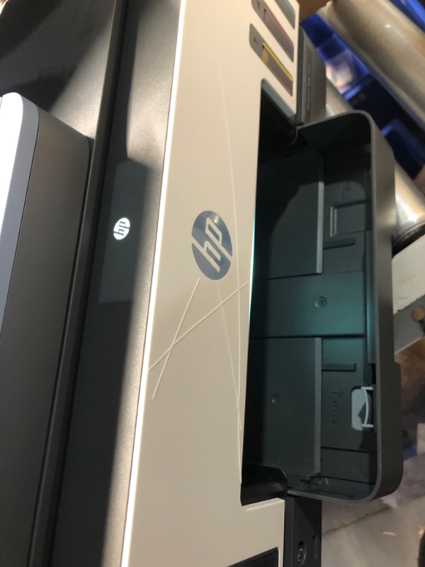 Photo 3 of **MAJOR DAMAGE CUTS ON THE FRONT AND INK SPILL ON ITEM**
HP Smart Tank 7602 Wireless All-in-One Ink Tank Printer with 2 years of ink included, Print, scan, copy, fax, Best for home, Refillable ink tank (28B98A)