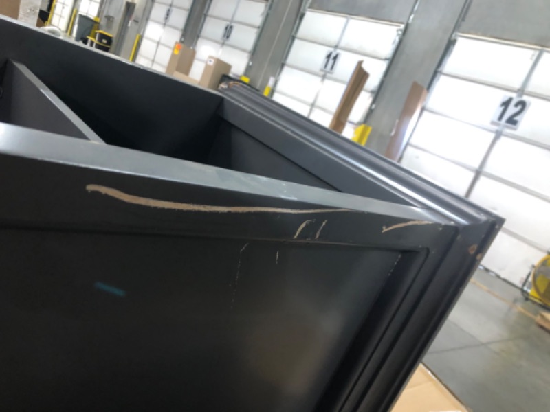 Photo 1 of **MINOR DAMAGE TO ITEM SEE PHOTOS**
Sassy 24 in. W x 16 in. D x 72 in. H Dark Charcoal Freestanding Linen Cabinet