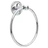 Photo 1 of **MISSING HANGING HARDWARE**
Silverton Wall Mount Round Closed Towel Ring Bath Hardware Accessory in Polished Chrome