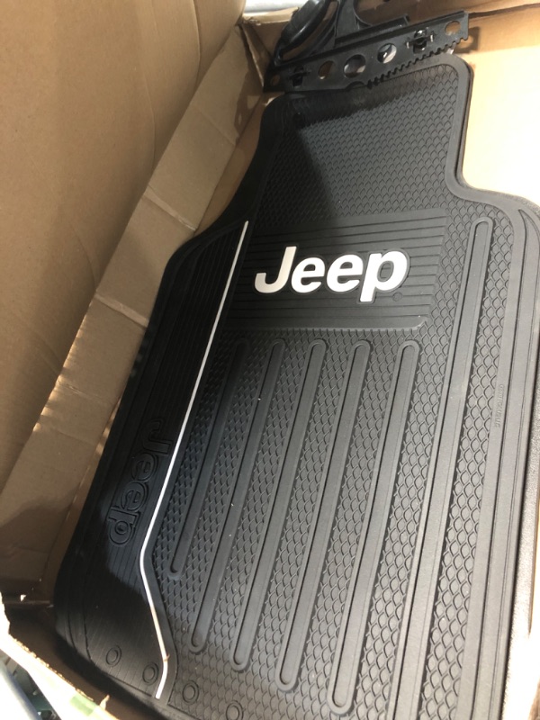 Photo 2 of Plasticolor 001469R01 Jeep Black Universal Floor Mat