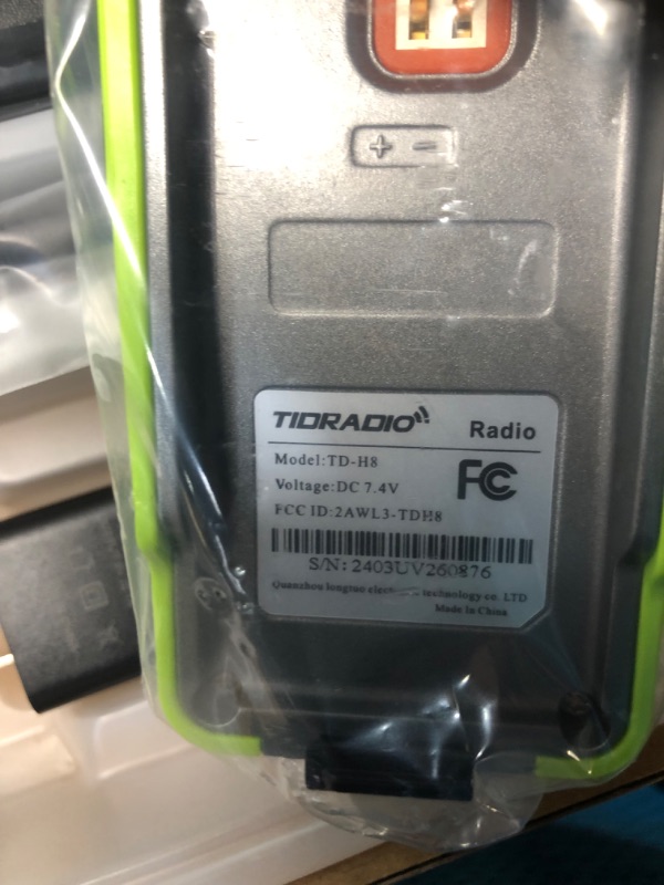 Photo 3 of (2nd Gen) TIDRADIO H8 GMRS Handheld Radio with Bluetooth Programming, Repeater Capable, NOAA Weather, Dual Band Long Range Two Way Radios with 2500mAh Rechargeable Battery- Green, 1Pack