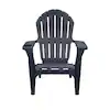 Photo 1 of **MINOR DAMAGE CRACKED**
Midnight Blue Plastic Adirondack Chair with Cup and Phone Holder