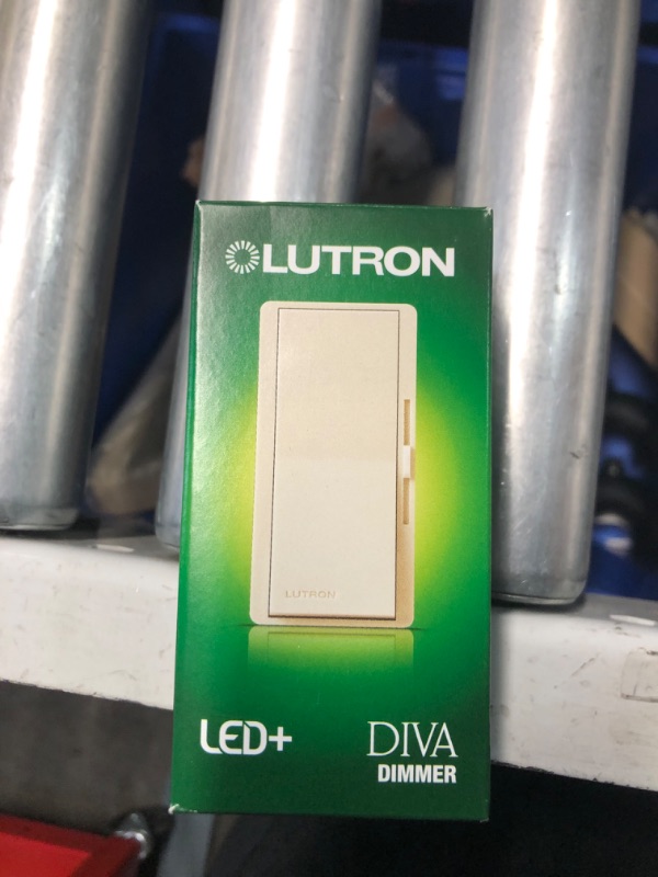 Photo 2 of **NEW SEALED**
Diva LED+ Dimmer Switch for Dimmable LED Bulbs, 150-Watt/Single-Pole or 3-Way, Light Almond (DVCL-153PR-LA)