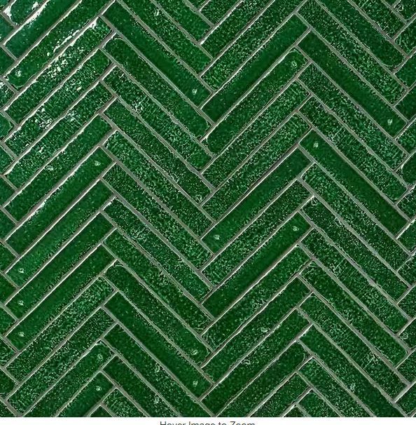 Photo 1 of **18 CASES-MINOR DAMAGE SOME ARE CRACKED**
Virtuo Emerald Green 1.45 in. x 9.21 in. Polished Crackled Ceramic Subway Wall Tile (4.65 sq. ft./Case)