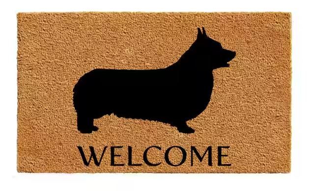 Photo 1 of **MAJOR DAMAGE TEAR STILL FUNCTIONAL**
Pembroke Welsh Corgi Doormat 17" x 29"