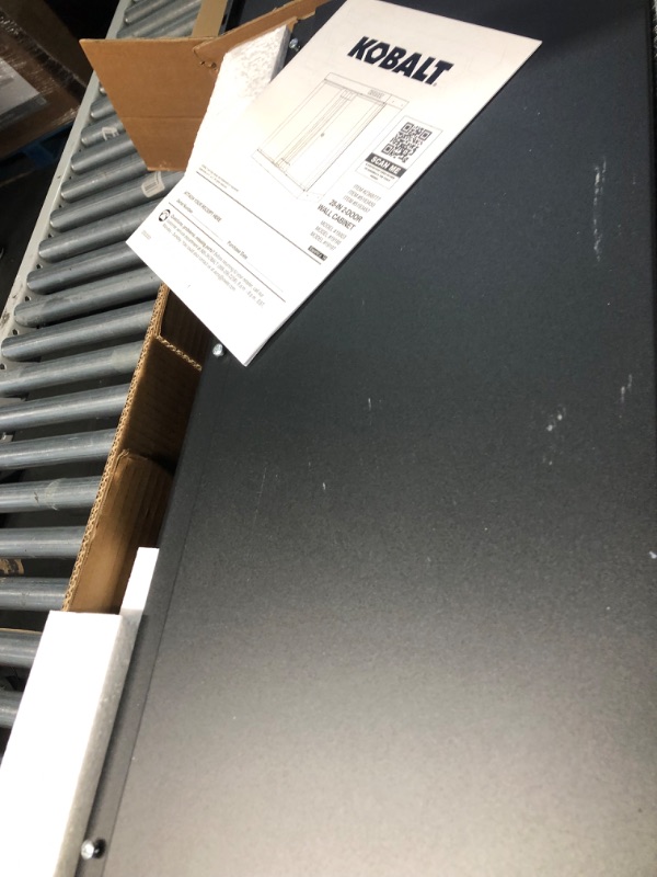 Photo 1 of **MINOR SCRATCHES**
Kobalt Steel Wall-mounted Garage Cabinet in Silver (28-in W x 28-in H x 12.5-in D)