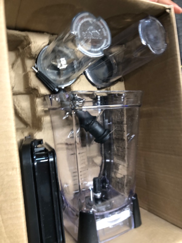 Photo 3 of **MINOR DAMAGE PREVIOUSLY USED**
Ninja BL770 Mega Kitchen System, 1500W, 4 Functions for Smoothies, Processing, Dough, Drinks & More, with 72-oz.* Blender Pitcher, 64-oz. Processor Bowl, (2) 16-oz. To-Go Cups & (2) Lids, Black Black with 2 Nutri Ninja Cup