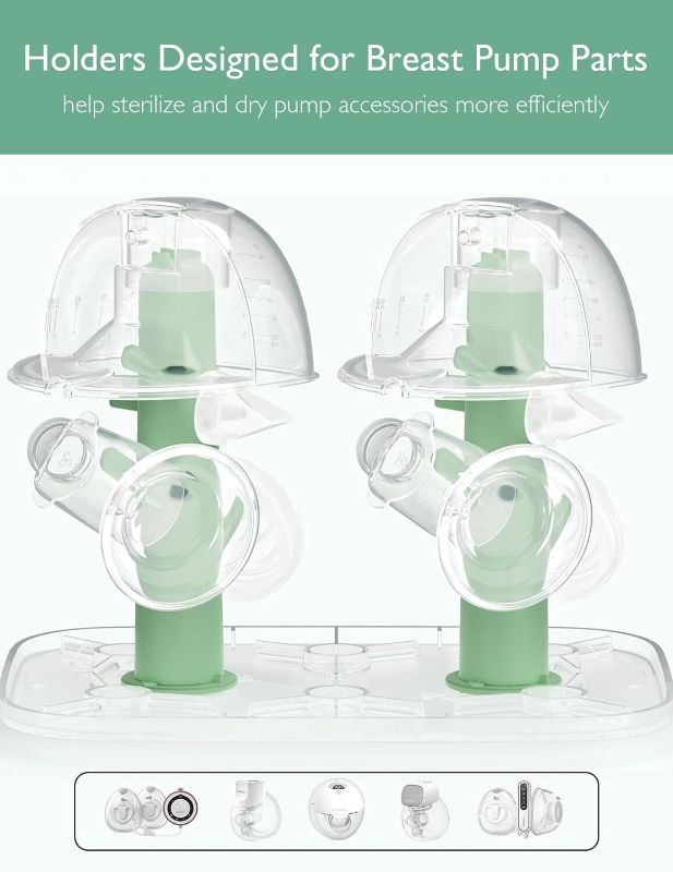 Photo 2 of Momcozy 3 Layers Large Bottle Sterilizer and Dryer, Fast Sterilize and Dry, Universal Bottle Sterilizer for All Bottles & Breast Pump Accessories, Touch Screen & Auto-Off Bottle Sanitizer