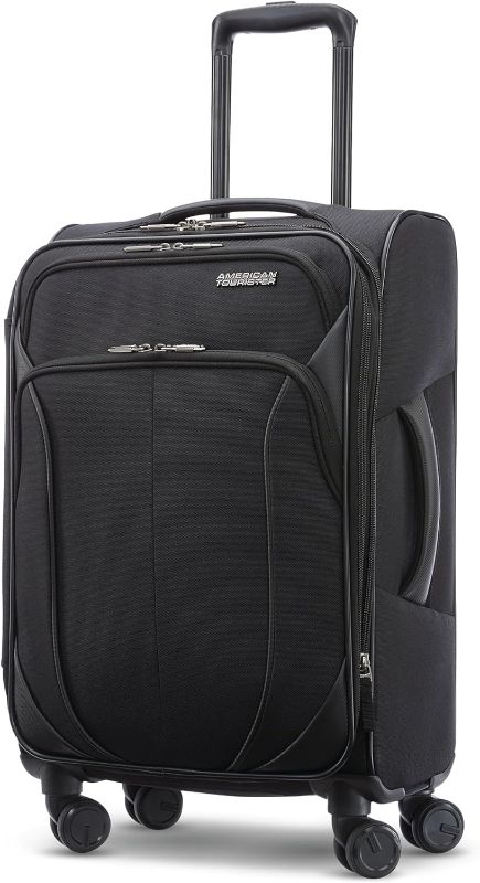 Photo 1 of AMERICAN TOURISTER 4 KIX 2.0 Softside Expandable Luggage, Black, 20 SPINNER