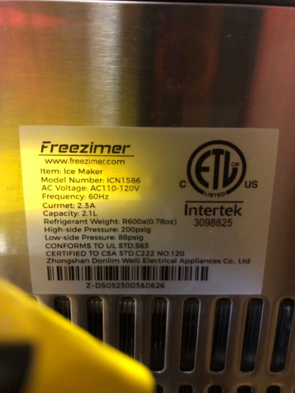 Photo 4 of **NONREFUNDABLE**FOR PARTS OR REPAIR**SEE NOTES**
Freezimer Dreamice X3 | Nugget Ice Maker Machine Countertop 40lbs/24h with Chewable Sonic Ice Self-Cleaning Function Kid-Friendly Design