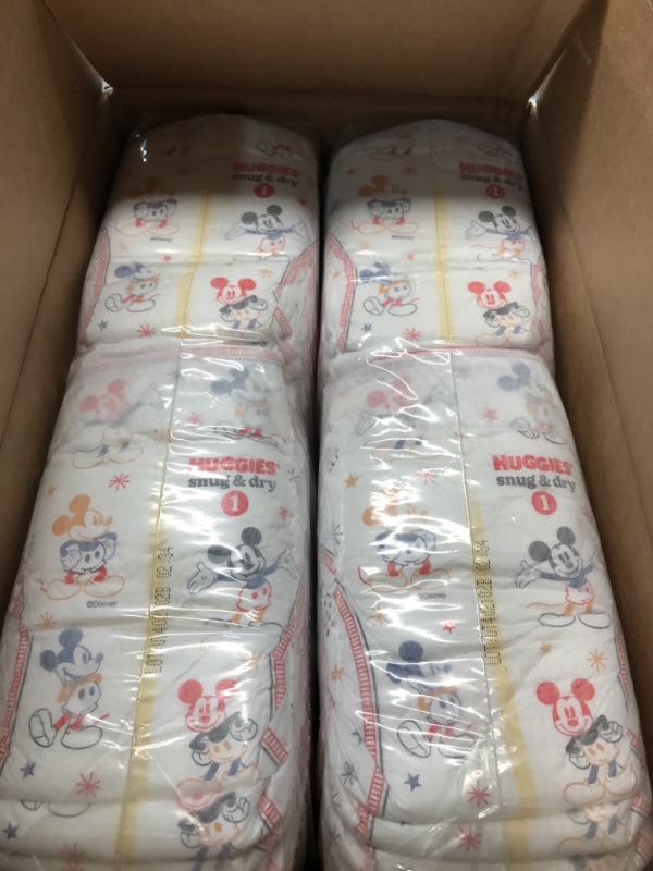 Photo 2 of Huggies Snug &#38; Dry Baby Disposable Diapers Super Pack - Size 1 - 108ct