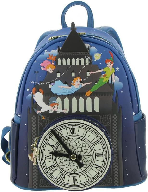 Photo 1 of Loungefly Peter Pan Glow Clock Mini Backpack Blue