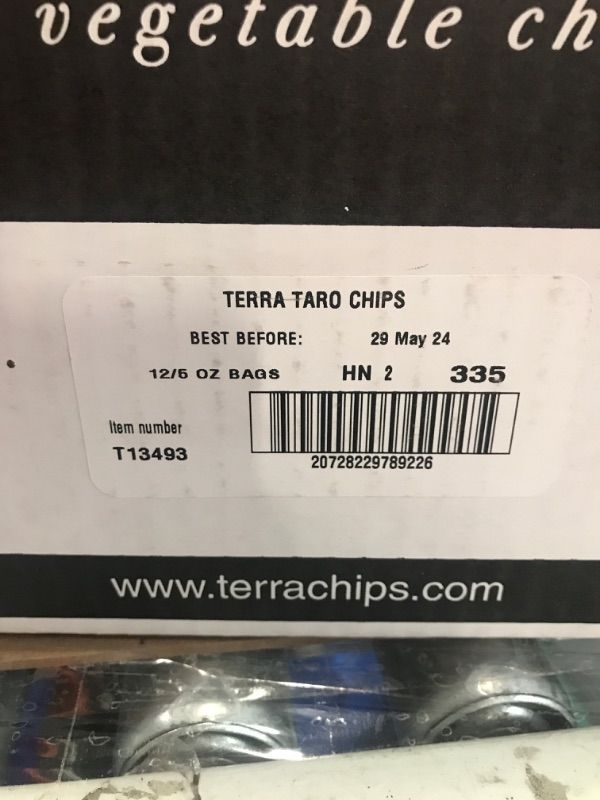 Photo 2 of ***NON-REFUNDABLE,EXP: May 29, 2024  ***
Terra Vegetable Chips, Taro Chips with Sea Salt, 6 oz (Pack of 12)