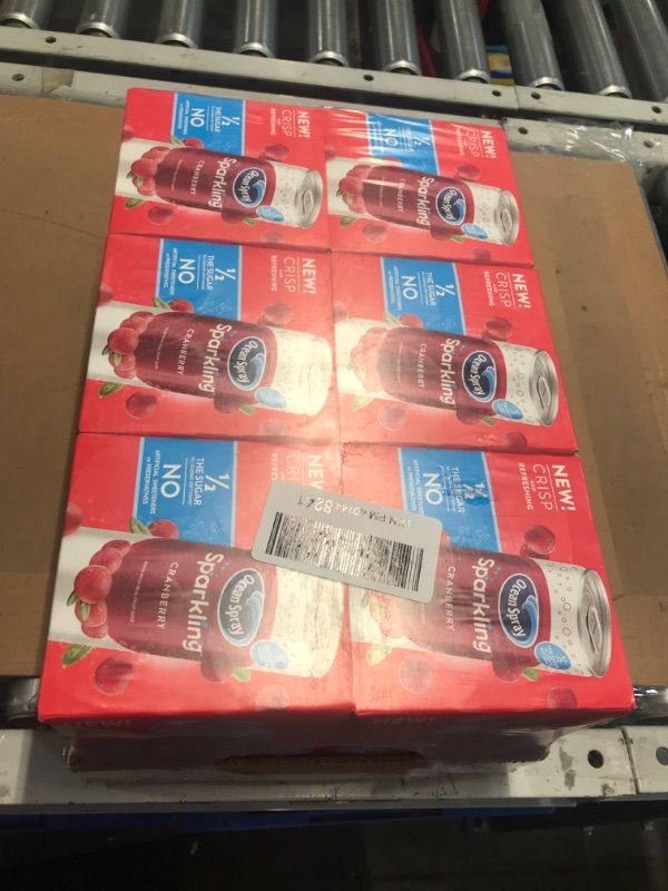 Photo 3 of ***NON-REFUNDABLE,EXP: 06/10/2024  ***
Ocean Spray Sparkling Cranberry, 12oz Cans (Pack of 12)