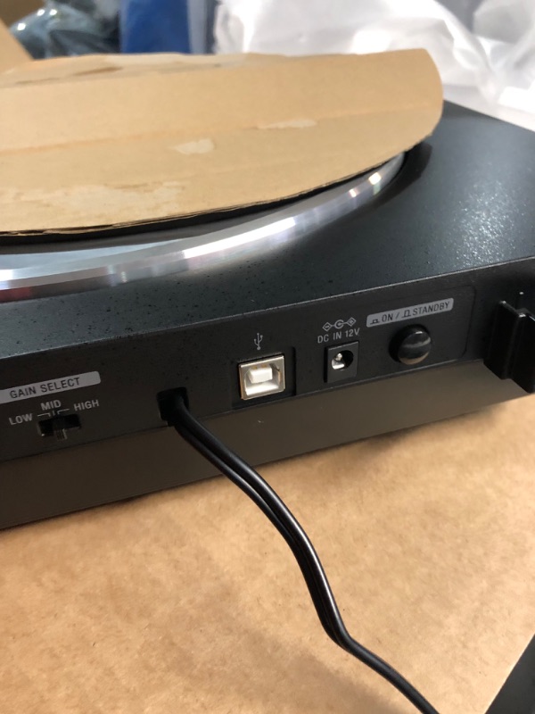 Photo 3 of **NONREFUNDABLE**FOR PARTS OR REPAIR**SEE NOTES**
Sony PS-LX310BT Belt Drive Turntable: Fully Automatic Wireless Vinyl Record Player with Bluetooth and USB Output Black