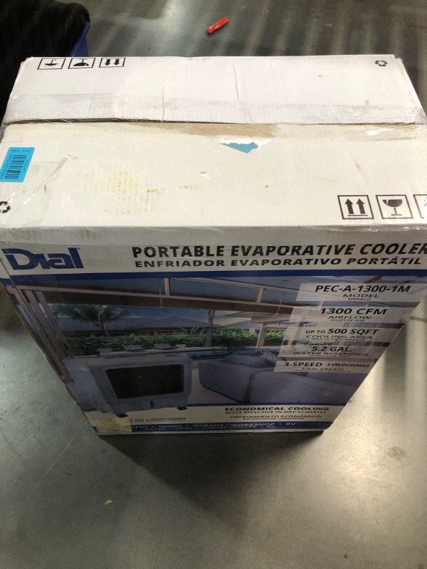 Photo 4 of **PARTS ONLY NON REFUNDABLE READ NOTES**Dial 3-Speed Portable Evaporative Cooler - Up to 500 sqft, 1300 CFM - PEC-A-1300-1M