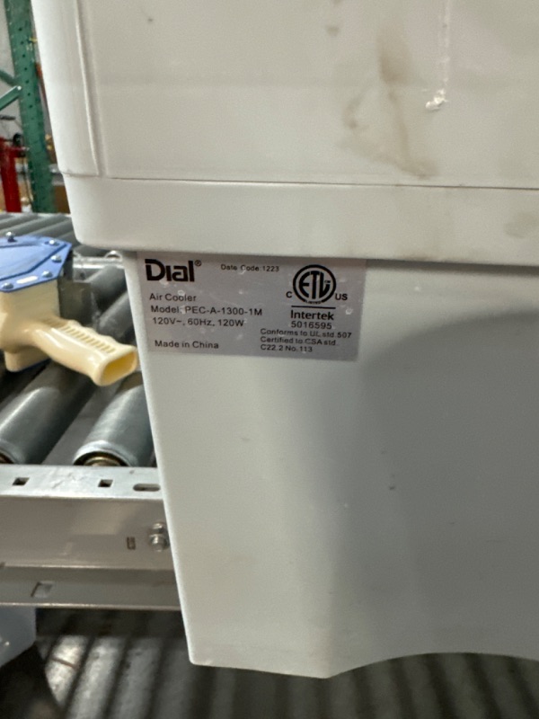 Photo 1 of **PARTS ONLY NON REFUNDABLE READ NOTES**Dial 3-Speed Portable Evaporative Cooler - Up to 500 sqft, 1300 CFM - PEC-A-1300-1M