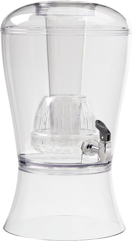 Photo 1 of 
CreativeWare Beverage Dispenser with Ice Cylinder and Fruit Infuser, 3 Gallon, Clear