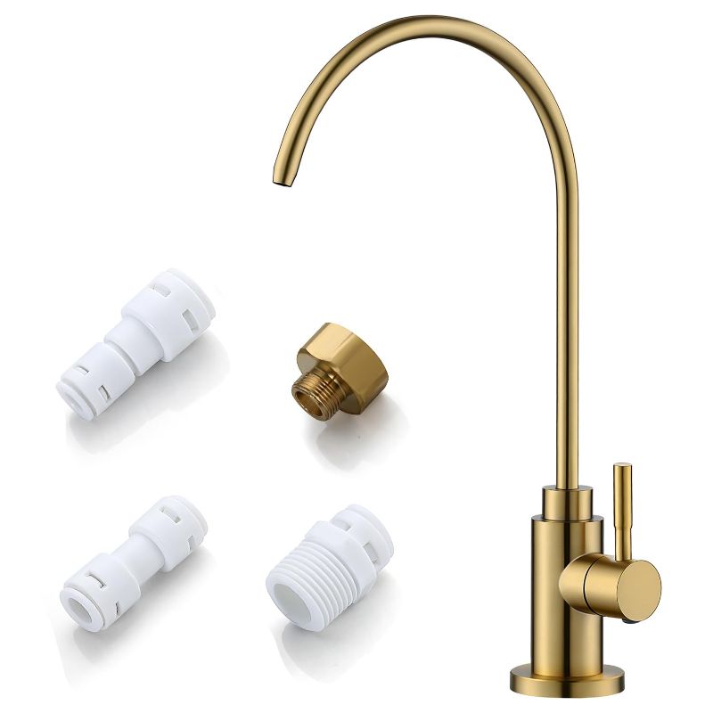 Photo 1 of 
Water Filter Faucet, VMASSTONE Reverse Osmosis Faucet Fits Most RO Units or Water Filtration System in Non-Air Gap, Lead-Free Stainless Steel Drinking