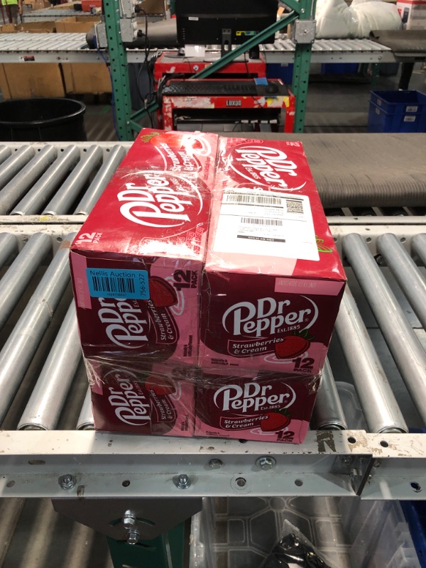 Photo 4 of ***(EXP: 04/28/2025)-NONREFUNDABLE-BUNDLE OF 4***
Dr Pepper Strawberries and Cream Soda, 12 fl. oz. Cans, 12 Pack 