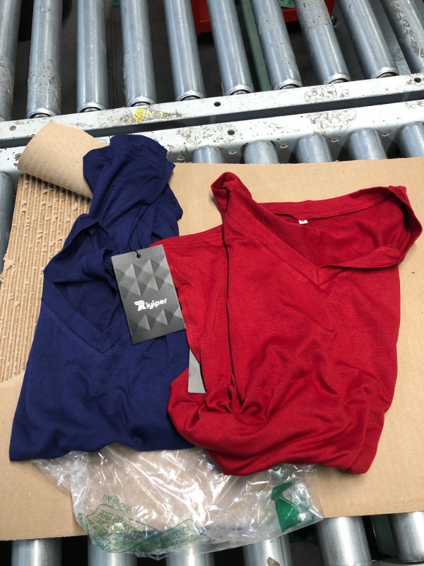 Photo 3 of ***STOCK PHOTO REFERENCE ONLY-red and blue-SIZE-MEDUIM***
Riyiper 2 Pack Women Tank Tops Racerback Casual Basic Tops Loose Fit Crew Neck Sleeveless Shirts Summer Solid Color Tees Red and Navy Blue Med.