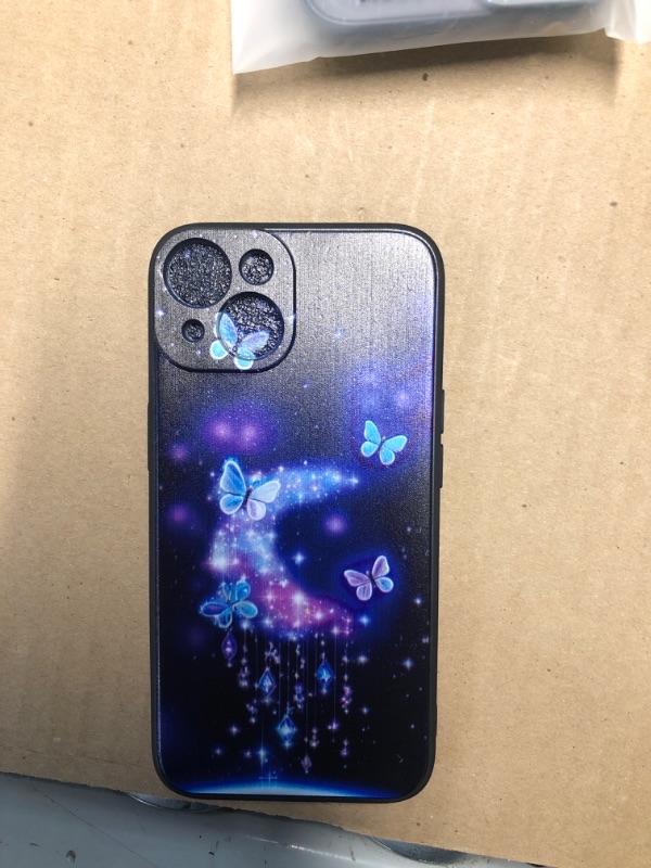 Photo 2 of ***STOCK PHOTO REFERENCE ONLY-BUNDLE OF 2***
DQCUTE Design for iPhone 14 Case Aesthetic Matte Butterfly Starry Sky Design Hard PC+Soft TPU Bumper Anti-Fingerprint Protective Shockproof Case Compatible with iPhone 14,Only-Purple