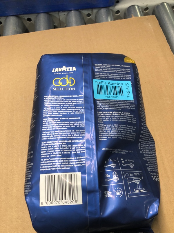 Photo 3 of ***BEST BY 07/30/2025-NON REFUNDABLE***
Lavazza Gold Selection Whole Bean Coffee Blend, Medium Roast Espresso - 1KG Bag, Authentic Italian Coffee - Blended and Roasted in Italy, Well Balanced, Medium Roast with Notes of Honey and Almond