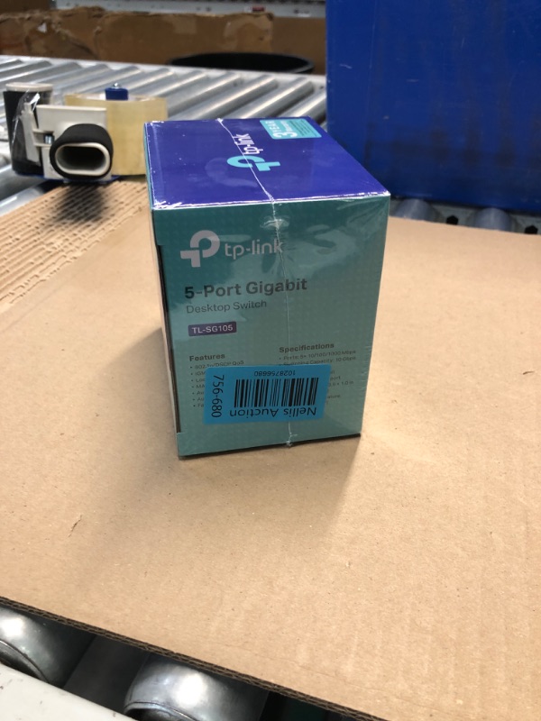 Photo 1 of ***FACTORY SEALED***
TP-Link TL-SG105, 5 Port Gigabit Unmanaged Ethernet Switch, Network Hub, Ethernet Splitter, Plug & Play, Fanless Metal Design, Shielded Ports, Traffic Optimization