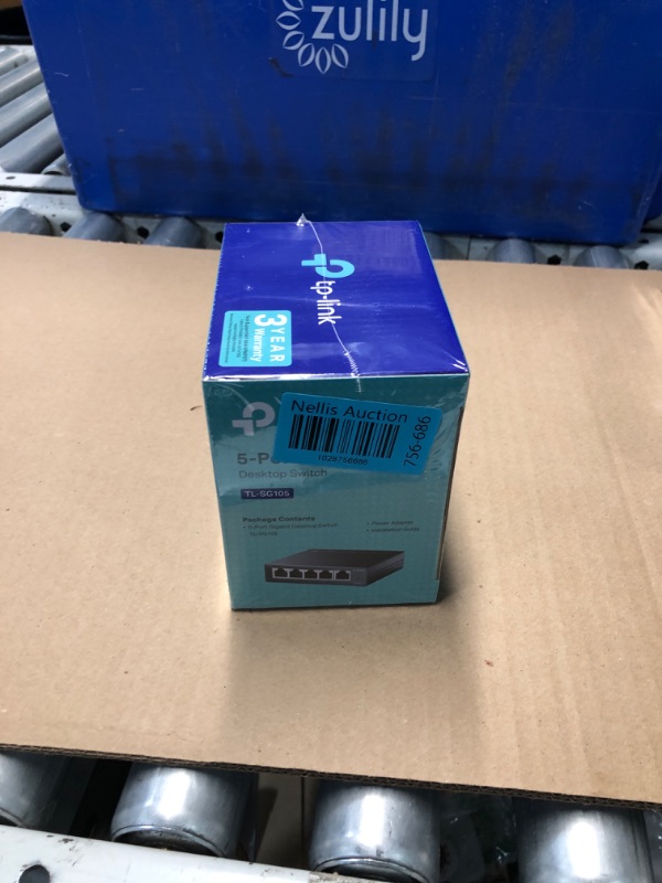 Photo 3 of ***FACTORY SEALED***
TP-Link TL-SG105, 5 Port Gigabit Unmanaged Ethernet Switch, Network Hub, Ethernet Splitter, Plug & Play, Fanless Metal Design, Shielded Ports, Traffic Optimization