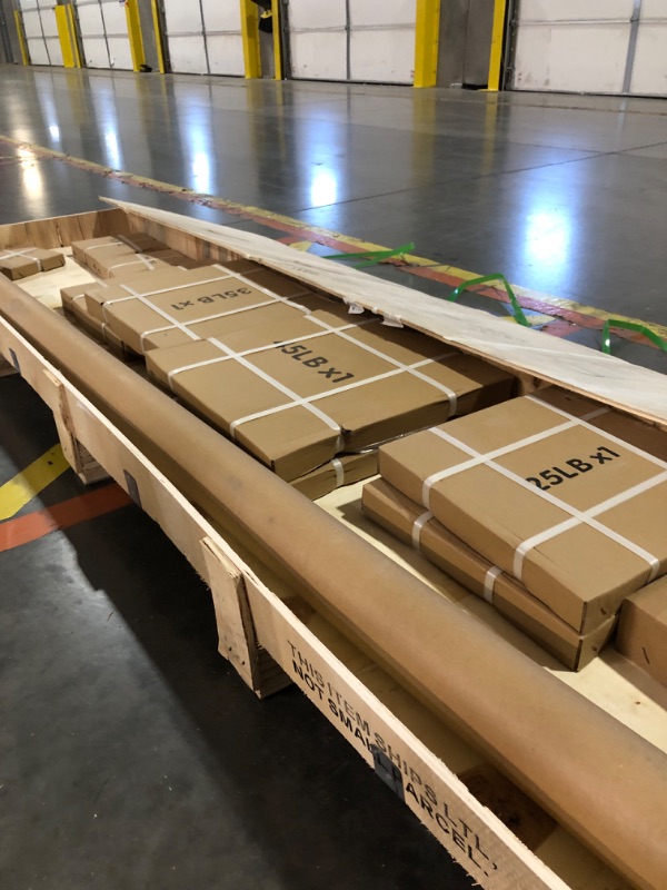 Photo 1 of *** PALLET TRUCK/TRAILER PICKUP ONLY***
BalanceFrom Cast Iron Olympic Weight Including 7FT Olympic Barbell, 300-Pound Set, Multiple Packages
