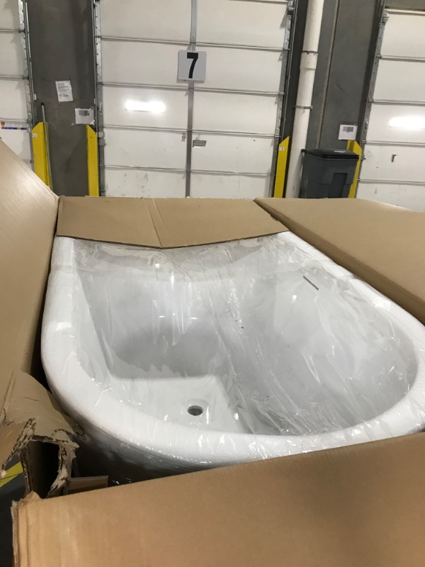 Photo 3 of **NONREFUNDABLE**FOR PARTS OR REPAIR**SEE NOTES**
Adecab 59" Acrylic Freestanding Bathtub, Soaking Tub with Integrated Overflow and Drain, cUPC Certified