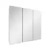 Photo 1 of **MINOR DAMAGE CRACK**
36.4 in. W x 30.2 in. H Rectangular Medicine Cabinet with Mirror in White with Adjustable Shelves
