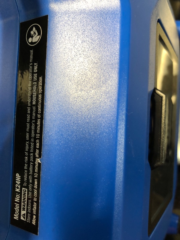 Photo 3 of **USED FOR PARTS ONLY NON-REFUNDABLE**Kobalt Cordless High Pressure 24-volt / Lithium Ion (li-ion) Air Inflator (Power Source: Battery)
