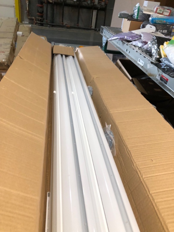 Photo 2 of **FOR PARTS ONLY**(NON FUNCTIONAL)
HYPERLITE 8FT LED Linear Strip Light Fixture: 80/64/50W LED Shop Lights 3500K/4000K/5000K CCT Selectable 1-10V Dimmable UL Listed 130lm/w Commercial LED Shop Lights for Garage Warehouse 4pack