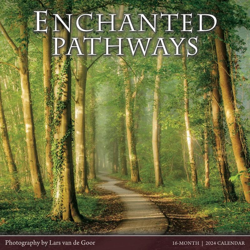 Photo 1 of ***FACTORY SEALED*** Enchanted Pathways 2024 Wall Calendar — The Photography of Lars Van de Goor, 12" x 12" (16 Months)