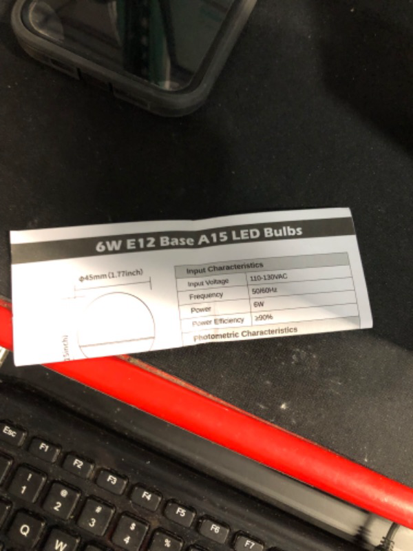 Photo 1 of MAXvolador E12 LED 60W Equivalent Warm White 2700K Ceiling Fan Bulbs, 600LM CRI 85+ Small Base Candelabra Bulbs, 6W Non-Dimmable, Pack of 6
