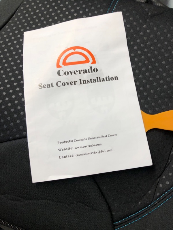 Photo 3 of ***USED - LIKELY MISSING PARTS - UNABLE TO VERIFY FUNCTIONALITY***
Coverado Car Seat Covers Front, 6 Pieces Universal Seat Covers for Cars, PVC Car Seat Cushions for Front, Car Seat Protectors, Auto Accessories Black Seat Covers Carseat Cover Fit for Most