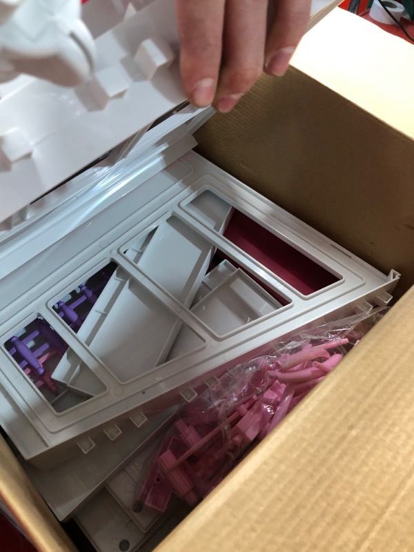 Photo 1 of All Plastic Large Doll House, 2023 Dollhouse with Play Kitchen& Big Furniture, Lights&Music, 2-Story& 6 Rooms Playhouse