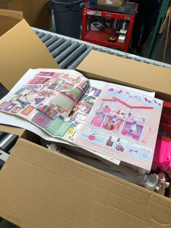 Photo 1 of (READ FULL POST) All Plastic Large Doll House, 2023 Dollhouse with Play Kitchen& Big Furniture, Lights&Music, 2-Story& 6 Rooms Playhouse
