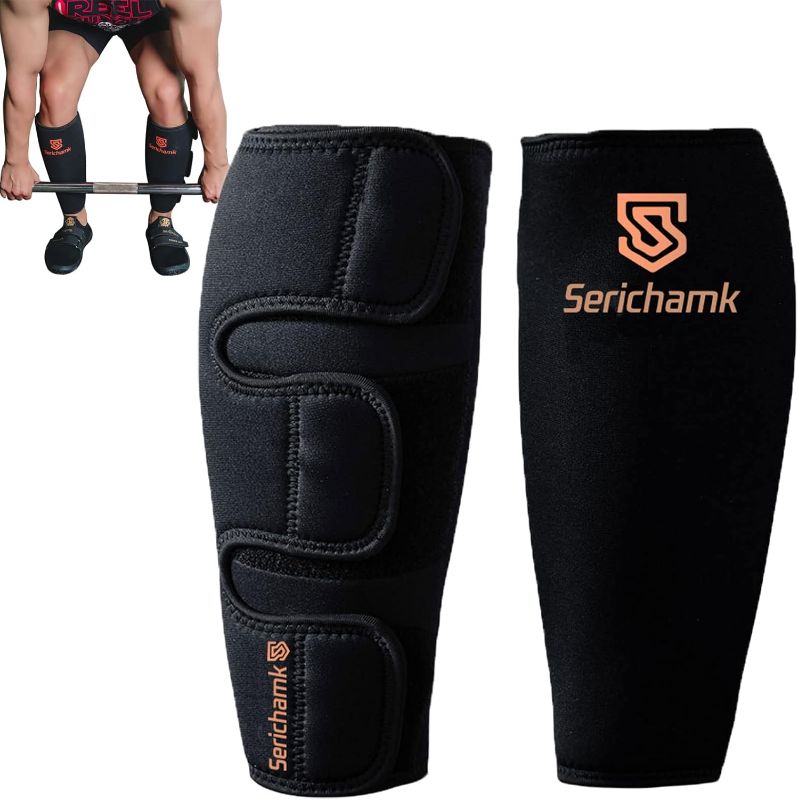 Photo 1 of 
Deadlift Shin Guards 5mm Thick Neoprene EasyWear Weightlifting Shin Sleeves Calf Compression Sleeve Men Ideal for Leg Cramp Relief