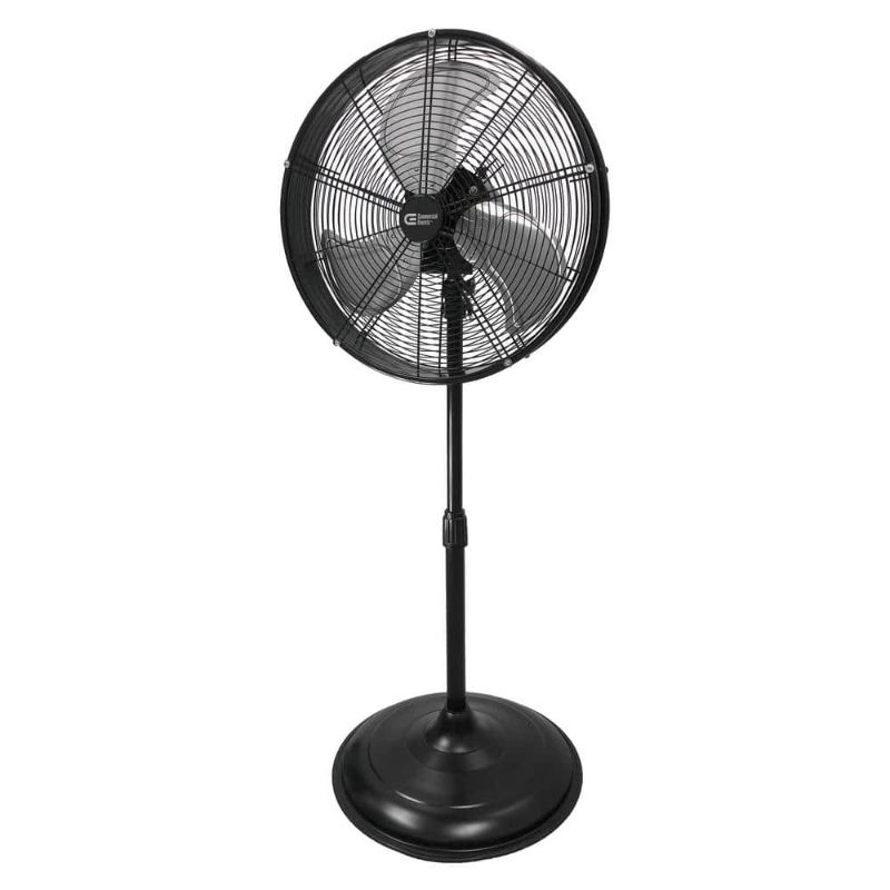 Photo 1 of **PARTS ONLY NON REFUNDABLE**READ NOTES**
20 in. Oscillating Pedestal Fan with Adjustable Height in Black
