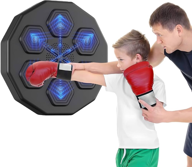 Photo 1 of **USED**
Electronic Music Boxing Machine for Kids, Smart Boxing Game, Boxing Training Equipment, Target Workout Boxing Trainer,Wall Mounted Punching Pad Machine