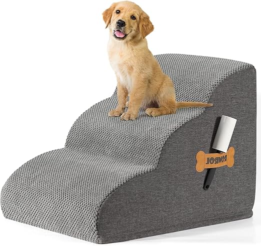 Photo 1 of [USED, READ NOTES]
Dog Stairs Ramp for Beds Couches,Extra Wide Pet Steps with Durable Non-Slip Waterproof Fabric Cover, Dog Slope Stairs Friendly, 3-Tiers
