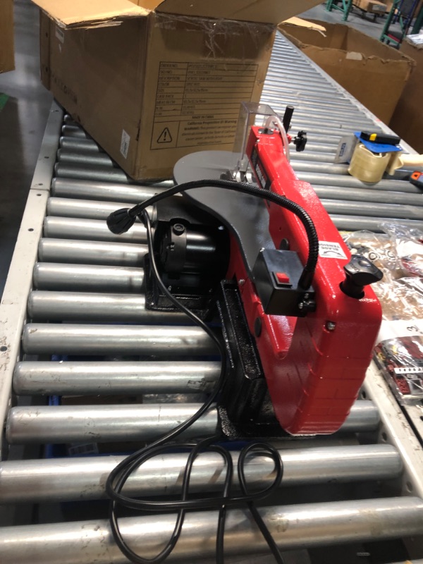 Photo 6 of ***USED - LIKELY MISSING PARTS - UNABLE TO VERIFY FUNCTIONALITY***
16-Inch Variable Speed Scroll Saw With Extra-Large Adjustable Tilting Work Table - Perfect for Woodworking