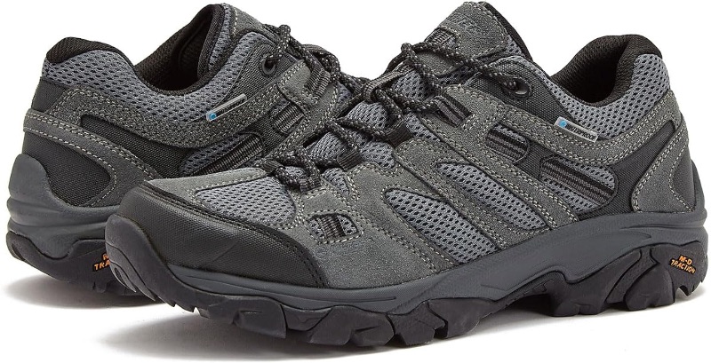 Photo 1 of HI-TEC Ravus WP Low Waterproof Hiking Shoes for Men, Lightweight Breathable Outdoor Trekking and Trail Shoes, Sizes 7 to 15, Medium and Extra Wide Mens Hiking Shoes-Size 8.5