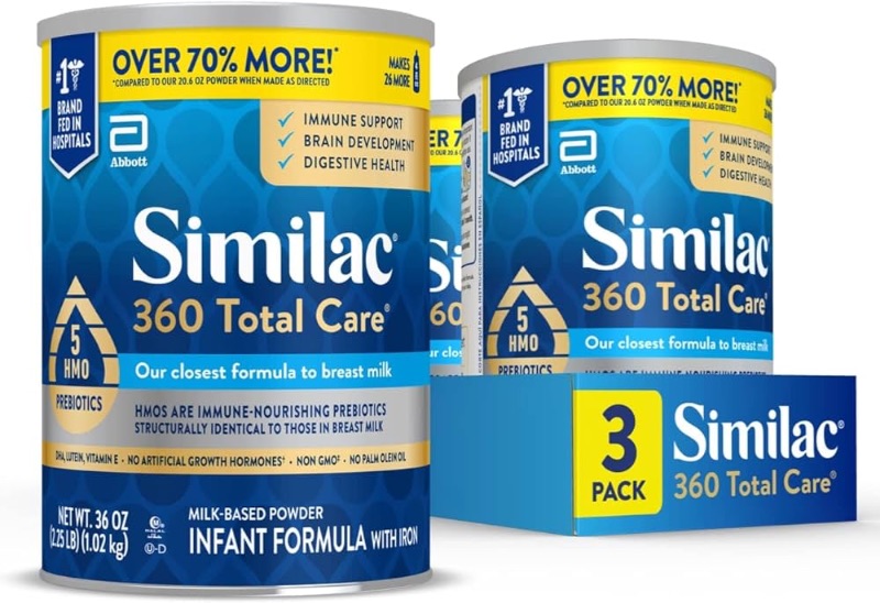 Photo 1 of **NO RETURNS**EXP 10/25**Similac 360 Total Care Infant Formula, Has 5 HMO Prebiotics